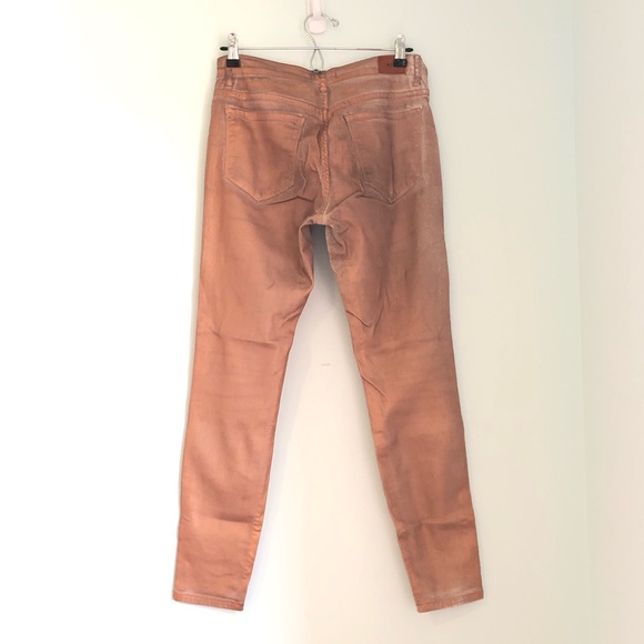Discounted shipping! BDG copper metallic foil ankle jeans - Picture 4 of 9